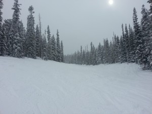 8" new powder and no lines