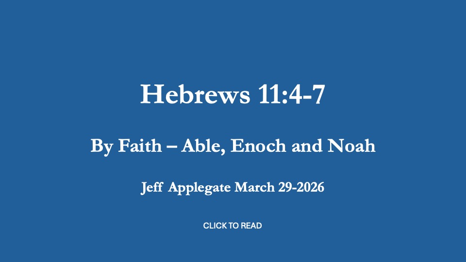 Hebrews 11:4-7